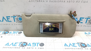 Right visor Acura TLX 15-17 beige
