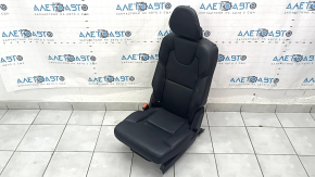 Left rear seat Volvo XC90 16-23 black leather for 3 rows, dry cleanable, dented