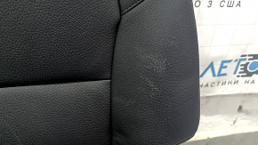 Left rear seat Volvo XC90 16-23 black leather for 3 rows, dry cleanable, dented