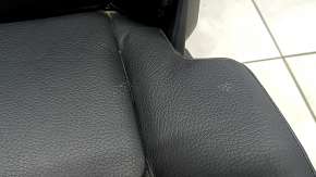 Left rear seat Volvo XC90 16-23 black leather for 3 rows, dry cleanable, dented