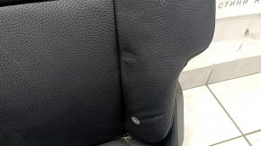 Left rear seat Volvo XC90 16-23 black leather for 3 rows, dry cleanable, dented