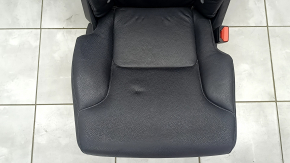 Right rear seat Volvo XC90 16-23, black leather for 3 rows, scratches on plastic, dented, needs cleaning