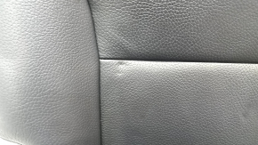 Right rear seat Volvo XC90 16-23, black leather for 3 rows, scratches on plastic, dented, needs cleaning