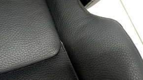 Right rear seat Volvo XC90 16-23, black leather for 3 rows, scratches on plastic, dented, needs cleaning