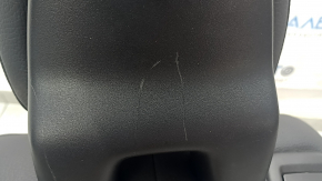 Right rear seat Volvo XC90 16-23, black leather for 3 rows, scratches on plastic, dented, needs cleaning