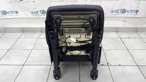 Right rear seat Volvo XC90 16-23, black leather for 3 rows, scratches on plastic, dented, needs cleaning
