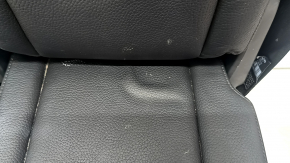 Volvo XC90 16-23 black leather center rear seat for 3 rows, with seat belt, needs cleaning, dented, broken latch