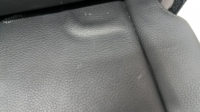 Volvo XC90 16-23 black leather center rear seat for 3 rows, with seat belt, needs cleaning, dented, broken latch