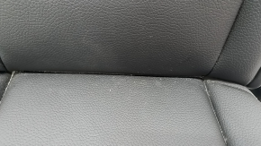 Rear row of seats, left, 3rd row, Volvo XC90 16-23, black leather, scratches on plastic, dented, needs cleaning