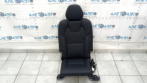 Rear row of seats, right, 3rd row, Volvo XC90 16-23, black leather, scratches on plastic, needs cleaning