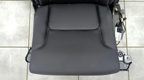 Rear row of seats, right, 3rd row, Volvo XC90 16-23, black leather, scratches on plastic, needs cleaning