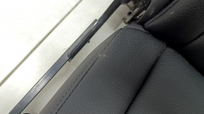 Rear row of seats, right, 3rd row, Volvo XC90 16-23, black leather, scratches on plastic, needs cleaning