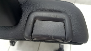 Rear row of seats, right, 3rd row, Volvo XC90 16-23, black leather, scratches on plastic, needs cleaning