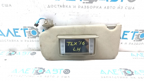 Left visor Acura TLX 15-17 beige