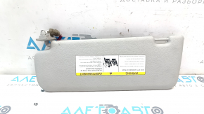 Right sun visor for BMW X3 F25 11-17, gray, without hook