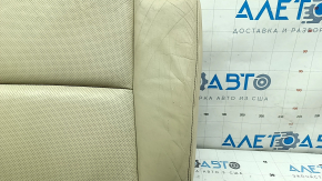 Seat upholstery, 2nd row, left, Lexus RX350 RX450h 10-15, lower part, beige leather, dented leather