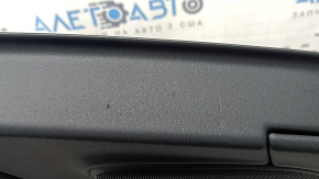 Volvo XC90 16-22 rear right door panel, black leather, black leather armrest and insert, birch molding, Bowers & Wilkins, with backlighting, nicks, tears, needs cleaning, dent