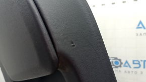 Volvo XC90 16-22 rear right door panel, black leather, black leather armrest and insert, birch molding, Bowers & Wilkins, with backlighting, nicks, tears, needs cleaning, dent