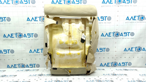 Seat upholstery, 2nd row, right, Lexus RX350 RX450h 10-15, upper part, beige leather, dented leather