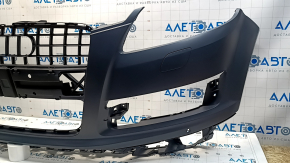 Bare front bumper for Audi Q7 4L 10-15 with parking sensors and headlight washers, with plugs, scratches, and dents