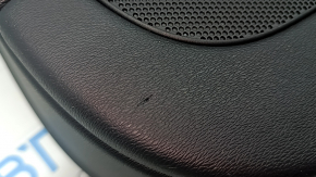 Volvo XC90 16-22 front right door panel, black leather, black leather armrest and insert, birch molding, Bowers & Wilkins, with backlighting, nicks, tears