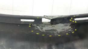 Front bumper, bare, Volvo XC90 16-19, for headlight washers without park assist, black, scratches, dents, fake, non-factory holes