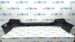 Rear bumper bare upper part Volvo XC90 16-19 without autoparking, black, scratches, crack