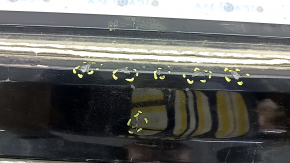 Rear bumper bare upper part Volvo XC90 16-19 without autoparking, black, scratches, crack
