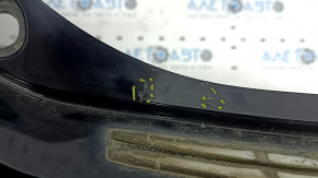 Rear bumper bare upper part Volvo XC90 16-19 without autoparking, black, scratches, crack