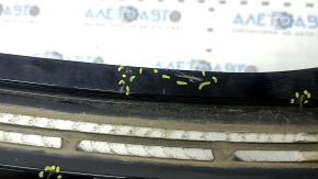 Rear bumper bare upper part Volvo XC90 16-19 without autoparking, black, scratches, crack