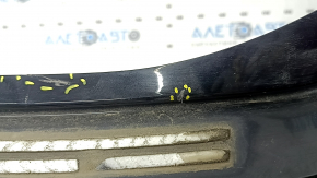 Rear bumper bare upper part Volvo XC90 16-19 without autoparking, black, scratches, crack