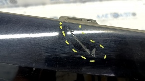 Rear bumper, bare lower part, Volvo XC90 16-23, for parking sensors, black, scratches, dented