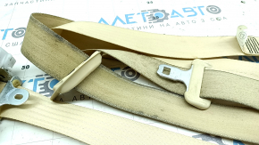Driver's seat belt for Lexus RX350 RX450h 13-14, beige, water damage, does not retract, needs cleaning