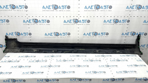Right side sill for Volvo XC90 16-25 with seal, black, scratches, broken fasteners, torn seal