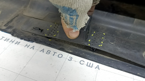 Right side sill for Volvo XC90 16-25 with seal, black, scratches, broken fasteners, torn seal