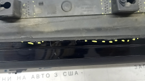 Right side sill for Volvo XC90 16-25 with seal, black, scratches, broken fasteners, torn seal