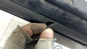 Right side sill for Volvo XC90 16-25 with seal, black, scratches, broken fasteners, torn seal