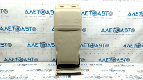 Rear seat armrest, 2nd row, Lexus RX350 RX450h, 10-15, beige leather, dented leather, needs cleaning