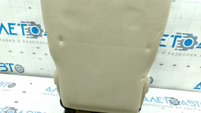 Rear seat armrest, 2nd row, Lexus RX350 RX450h, 10-15, beige leather, dented leather, needs cleaning