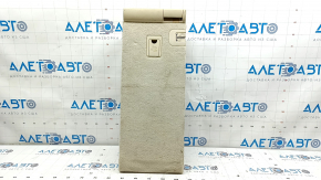 Rear seat armrest, 2nd row, Lexus RX350 RX450h, 10-15, beige leather, dented leather, needs cleaning
