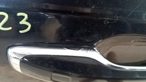 Volvo XC90 16-24 keyless front right door assembly, black 717, dents, bulging chrome on the handle