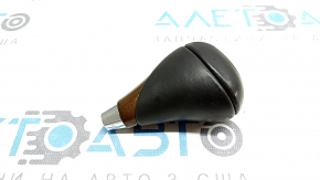 Lexus RX350 RX450h 10-15 leather gear knob, dark wood, worn leather