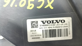 Left front headlight assembly for Volvo XC90 16-17 LED, web-shaped, polished