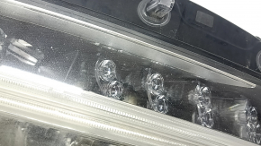 Left front headlight assembly for Volvo XC90 16-17 LED, web-shaped, polished