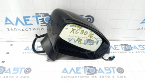 Right side mirror assembly for Volvo XC90 16-23, 15+4 pins, turn signal, heated, auto-dimming, BSM, camera, black