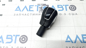 Volvo XC90 16-22 T5, T6 gear knob, black leather, chrome, scratches, worn