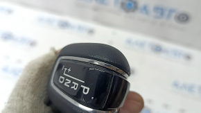Volvo XC90 16-22 T5, T6 gear knob, black leather, chrome, scratches, worn