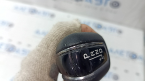 Volvo XC90 16-22 T5, T6 gear knob, black leather, chrome, scratches, worn