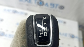 Volvo XC90 16-22 T5, T6 gear knob, black leather, chrome, scratches, worn