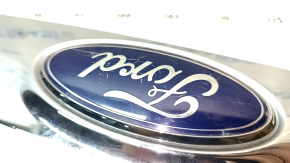 Upper trunk door molding with Ford Escape MK3 13-16 emblem, pre-restored, without camera, chrome, scratches